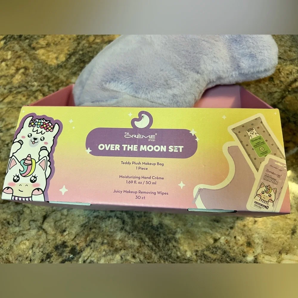 Over The‎ Moon Set Plush Makeup Bag - Lavender